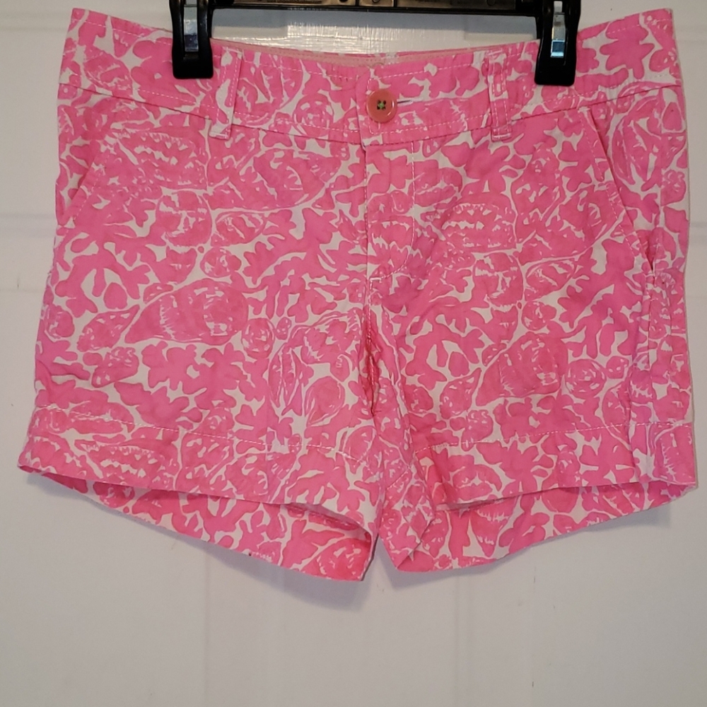 Lilly Pulitzer Pink Sea Shell Callahan Short sz. 0
